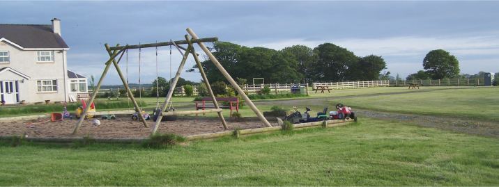 Childrens Play Area at Y Fronydd Camping and Caravanning Site In Anglesey